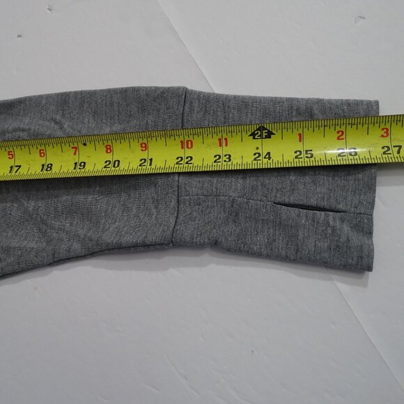 Athletic Works Soft Pullover Hoodie Heather Grey Women Size L 12-14 Thumb Hole - Picture 8 of 11